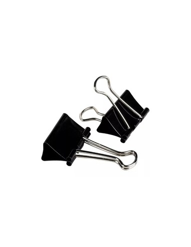Binder Clip Ezco Negro N1 19 Mm X Unidad