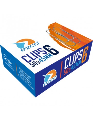 Clips Niquelados Ezco N6 45 Mm