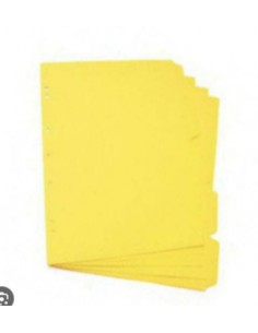 Separadores Nepaco A4 Con Solapas Amarillo 22061 X 5 Hjs