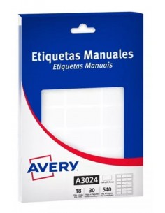 Etiqueta Avery A3024 X Unidad