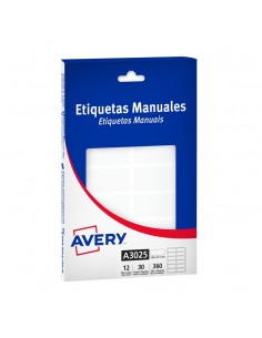 Etiqueta Avery A3025 X Unidad