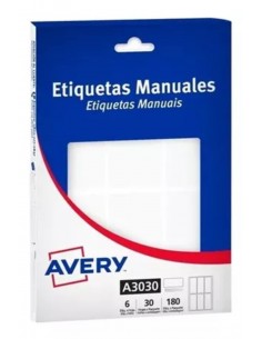 Etiqueta Avery A3030 X 30 Planchas