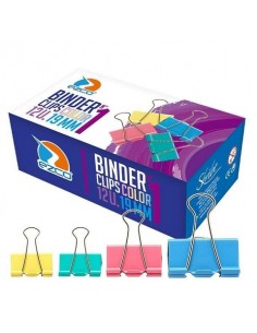 Binder Clip Ezco Color N1 19 Mm X Unidad
