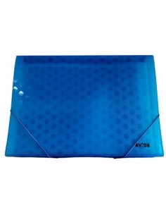 Carpeta Clasificador Acordeon Avios A4 Azul Cod 1500