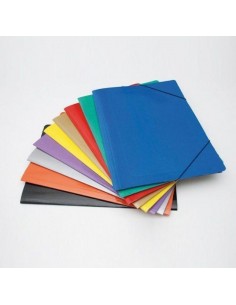 Carpeta Avios 3 Solapas Oficio Con Elastico Marron 0671