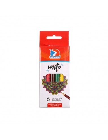 Lapiz Color Mito Corto Ezco X 6