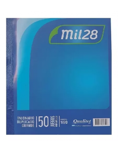 Talonario Numerado Duplicado Grande Mil28