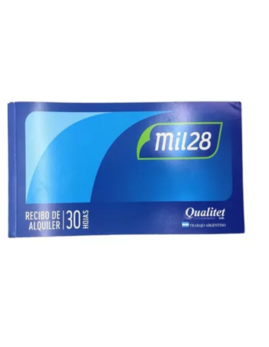 Talonario Con Talon Recibo De Alquiler Mil28