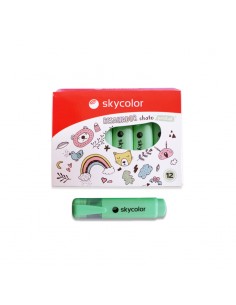 Resaltador Skycolor Chato Pastel Verde