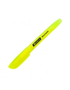 Resaltador Ezco Circular Punta Biselada Amarillo