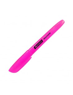 Resaltador Ezco Circular Punta Biselada Rosa