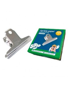 Aprieta Papel Sifap 120 Mm Con Resorte Niquelado