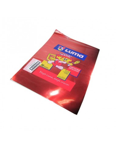 Cartulina Metalizada Rojo