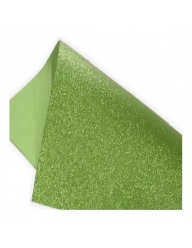 Goma Eva Glitter 40x60 Verde Manzana