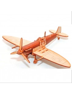 Maqueta De Madera Avion Spitfire