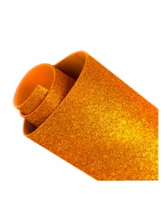 Goma Eva Glitter 40x60 Naranja