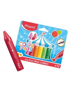Crayones Maped De Cera Jumbo X 12