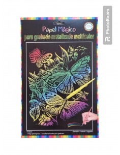 Papel Magico Colours 1 Hoja Preimpresa Metalizada...