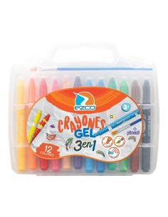 Crayones Ezco Gel Valija X 12