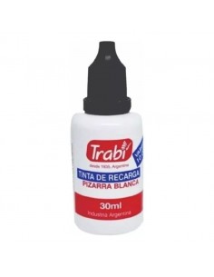 Tinta Trabi Pizarra Blanca Gotero Negro 30 Cc