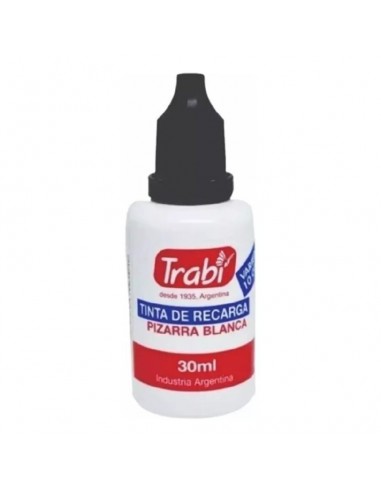 Tinta Trabi Pizarra Blanca Gotero Negro 30 Cc
