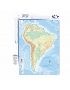 Mapa America Del Sur Fisico Politico N5 Alfa