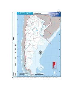 Mapa Argentina Politico N3 Alfa