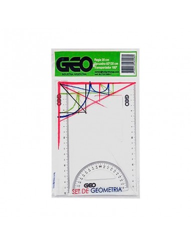 Set Geometrico Geo 3 Unidades Cristal