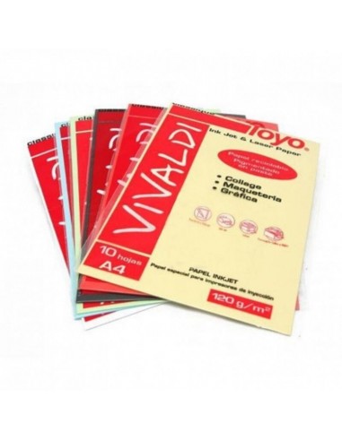 Hoja Vivaldi 120g A4 X Unidad Crema