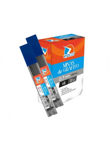 Minas Ezco De Grafito Hb - 0,7 Mm. Tubo Pvc De...