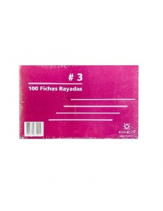 Ficha Rayada Blanca Igneo N1 X 100 Hojas