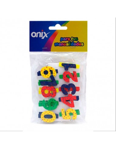 Numeros De Madera Color 35 Mm 10 Unid