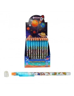 Lapiz Negro Puntas Intercambiables Espacial Piratas...