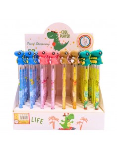 Lapiz Colours Puntas Intercambiables Capuchon Con Dino...