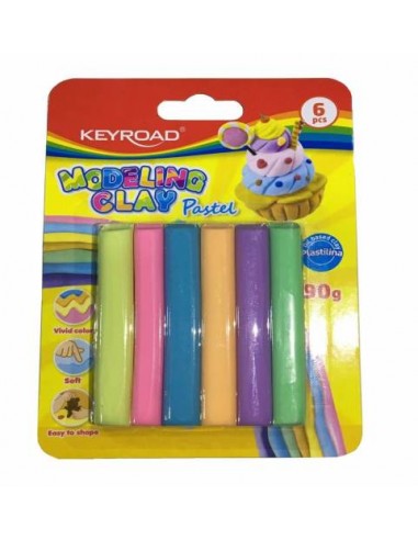 Plastilina Keyroad 90 Grs Kr972235 X 6 Colores...