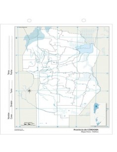 Mapa Cordoba Politico N5 Alfa