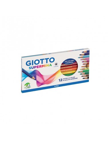 Lapiz Supermina Giotto X 12 Colores