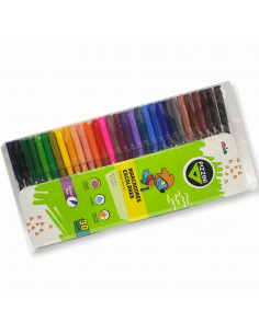 Marcador Pizzini Escolar Al Agua Trazo Fino 8030 30 Colores