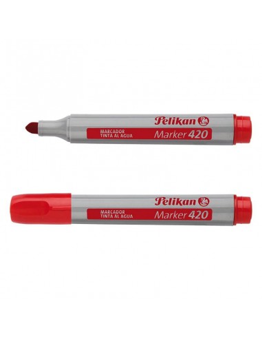 Marcador Al Agua Pelikan 420 Rojo