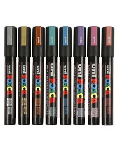 Marcador Posca Pc 5m X 8 Colores Metalicos