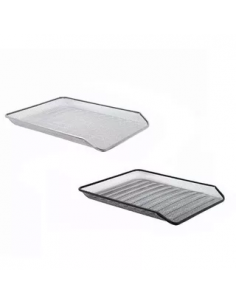 Bandeja Papelera Metalmesh De Metal Simple Color Negro