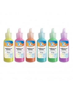 Adhesivo Ezco Glitter 21 Grs Pastel Surtido