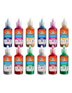 Adhesivo Ezco Glitter 21 Grs Plata