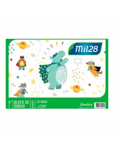 Block De Dibujo Mil28 Blanco N5