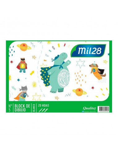 Block De Dibujo Mil28 Blanco N5