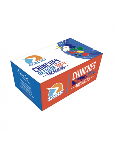 Chinches Ezco De Colores 100 Unid