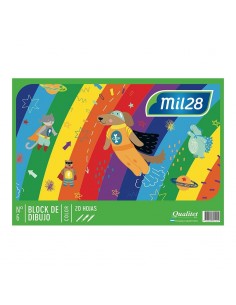Block De Dibujo Mil28 Color N6