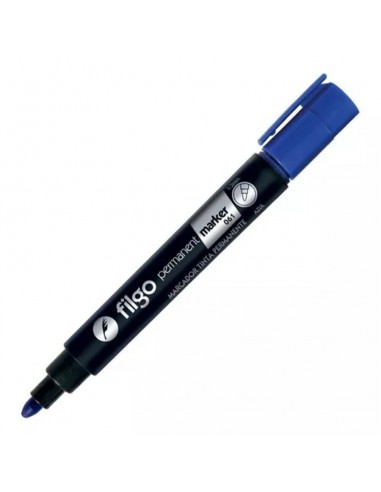 Marcador Filgo 061 Permanente Azul Punta Redonda