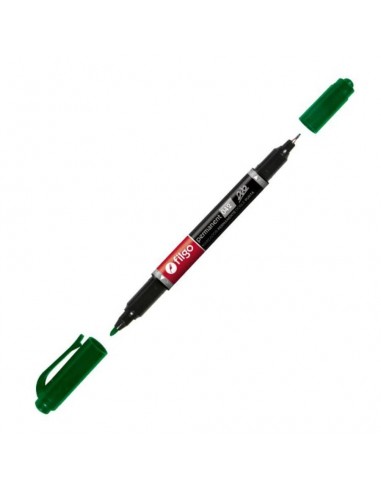 Marcador Filgo Permanente 042 Doble Punta Verde