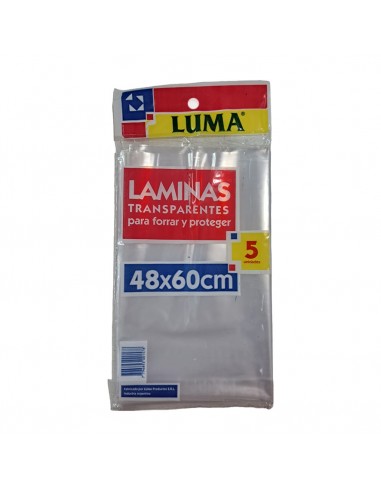Lamina Transparente Luma 48x60cm X 5 Un